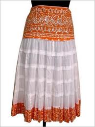 Manufacturers Exporters and Wholesale Suppliers of Sequenced Dye Skirt Jaipur Rajasthan